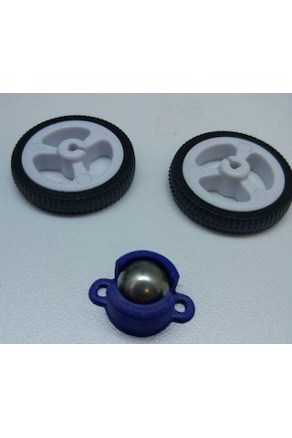 İkizbot Arduino Robot Şasi Seti 2 Teker 1 Sarhoş Teker
