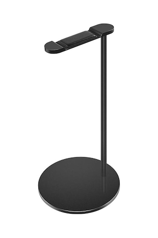 Vkemall New Bee Nb-z3 Siyah Alüminyum Kulaklık Tutucu - Ev/ofis İçin Evrensel, Anti Kayma, Yumuşak Deri Yastık