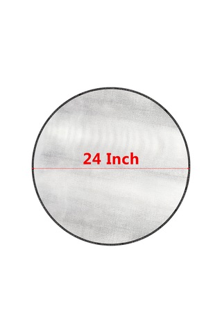 24 İnç Yuvarlak Ateş Çukuru Matı Yangına Dayanıklı Izgara Matı Güverte