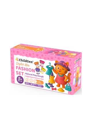 Doğal Oyun Hamuru Sevimli Patiler - Fashion Set Çok Renkli