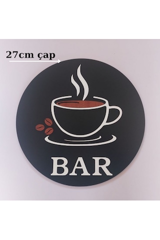 Dekoratif Bar Temalı Ahşap Duvar Tablosu