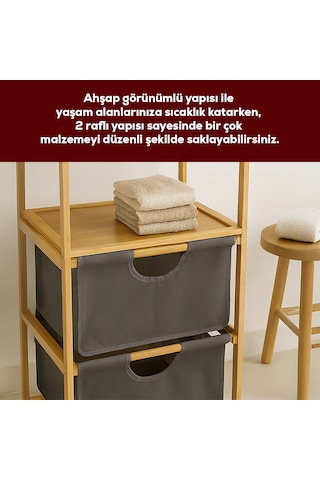 Porsima Pbt-714 Ahşap Bambu Banyo Mutfak Organizeri 3 Raflı Çok Amaçlı Banyo Mutfak Düzenleyici Organizer Banyo Mutfak Dolabı Sebzelik Organizeri Bambu