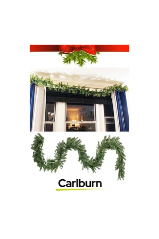 Doğal Görünümlü Dekoratif Yeni Yıl Noel Yılbaşı Çam Ağacı Süsü Garland Büyük Boy 10 Metre