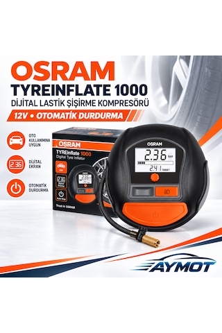 Osram Tyreinflate 1000 12v Dijital Otomatik Lastik Şişirme Kompresörü -
