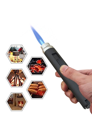 Lunaev Kalem Pürmüz Çakmak Torch Pürmüz Isı Kalemi Kamp Çakmakları Açık Füme