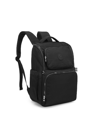 Smart Bags 3000 Krınkle Kumaş Anne Ve Bebek Bakım Çantası (Siyah)-Siyah