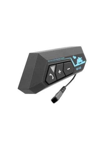 Mey İthalat Bluetooth Motosiklet Kask Kulaklığı Mikrofonlu Kablosuz Sürüş Intercomu