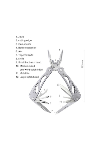 Rdeer Rt-2338 Çok Amaçlı Pense Katlanır Bıçak Açık Hava Ev Acil Durum Aracı