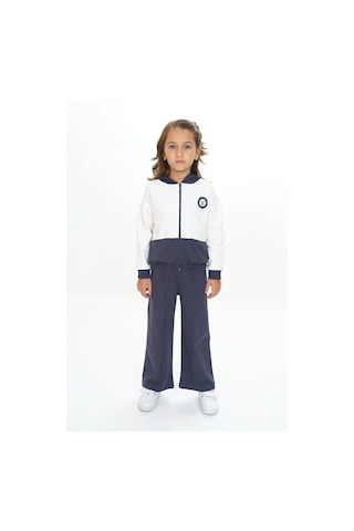 Toontoy Kız Çocuk Kapüşonlu Eşofman Takım Füme