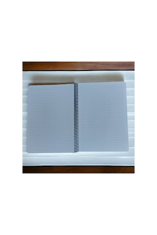 A4 Beyaz Kapak Çizgili Defter 80 Yaprak Telli Plastik Kapak Çok Renkli