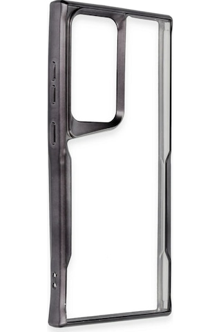 Gld-spt- Newface Samsung Uyumlu Galaxy S25 Ultra Kılıf Boyi Silikon Kapak - Siyah