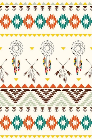 Krem Etnik Desenli Dokuma Leke Tutmaz Masa Örtüsü Mso086n11