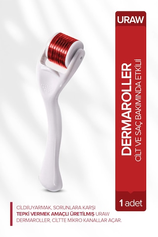 Titanyum İğneli 0,50 Mm Saç Ve Cilt Bakım Dermaroller Beyaz