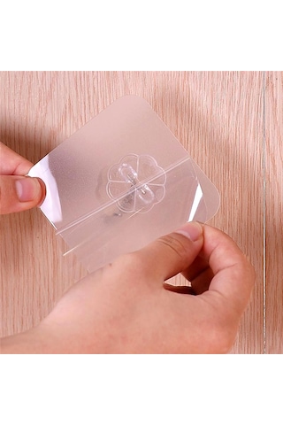 Kendinden Yapışkanlı Güçlü Askı Suya Dayanıklı 3 Adet Kancalı Şe