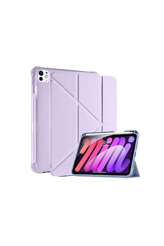 Apple Uyumlu iPad Pro 13 İnç M4 2024 Kılıf Kalem Şarj Bölmeli Case A2925 A2926 A3007