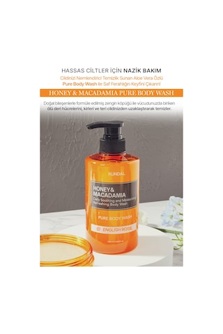Kundal Honey & Macadamia Pure English Rose Body Wash 500 ML