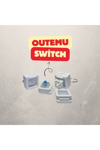 Emojili Outemu Switch Anahtarlık - Click Sesli 1adet Beyaz