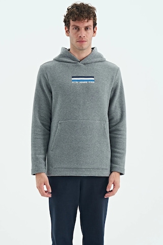 Tommy Life Erkek Kapşonlu Sweat Antrasit Art-88301 Antrasit