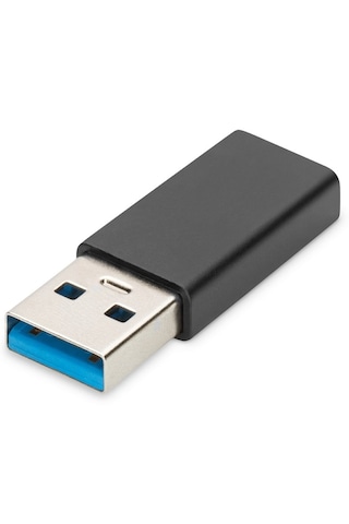 Digitus Usb Erkek To Type-c Dişi Çevirici Black, Type-c
