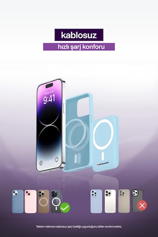 Magsafe Powerbank 10000 Mah Standlı Hızlı Taşınabilir Apple Uyumlu iPhone 11 12 13 14 15 16 17 Samsung Mavi