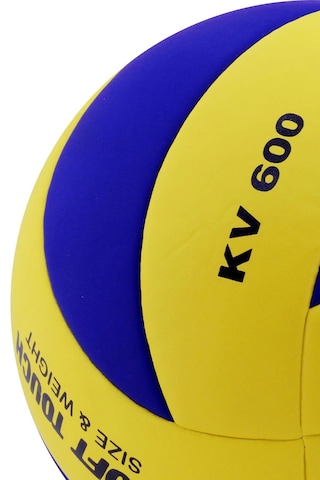 Voleybol Topu Soft Touch Yapıştırma Yumuşak Yüzey 18 Panel 5 Num Lacivert - Sarı