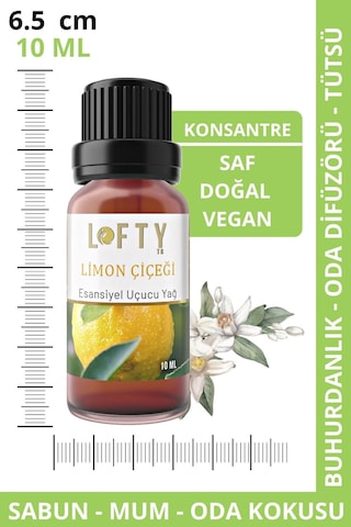Lofty Limon Çiçeği Uçucu Yağ Buhurdanlık Esansı Oda Kokusu 10 ML