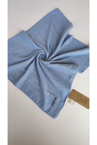 Bebe Mavisi Aker Bambu Kraş Eşarp Bebe Mavisi