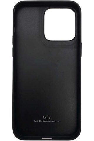 Kajsa Apple Uyumlu iPhone 14 Plus Kılıf Soft Deri Metal Kamera Çerçeveli Kajsa Litchi Kapak KAJSA-25512