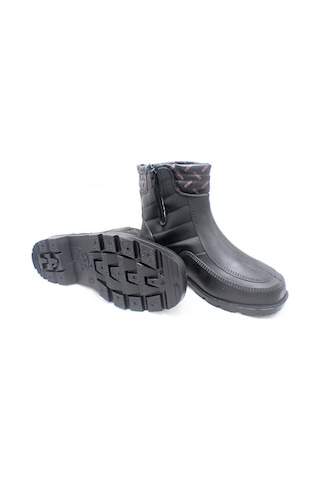Gezer Siyah Içi Yünlü Lastik Bot Su Geçirmez Kısa Merdane