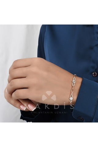 0.60 Karat Baget Pırlanta Bileklik - Hrd Sertifikalı