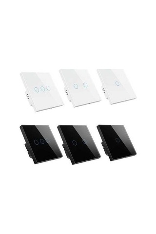 Fastbuy Tuya Zigbee Zero Firewire Dokunmatik Anahtar, 3 Grup, Siyah, Işık Ve Ses Kontrolü El Kitabı