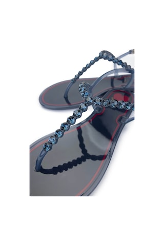 Menghi Kadın Pvc Lacivert Parmak Arası Sandalet 774 101e Bn Sndlt Y25 Deep Mavi