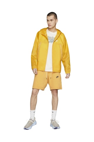 Nike Sportswear Revival Woven Loose Fit Full-zip Hoodie Bol Kesim Sarı Ceket Sarı
