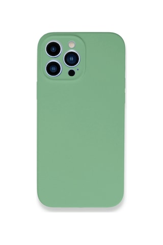 Newface - 128 - iPhone Uyumlu 13 Pro Max Kılıf Lansman Legant Silikon - Csmo-tex - - Yeşil