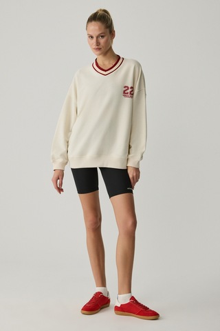 Urban Beat Oganna Kadın Ekru Sweatshirt Ekru