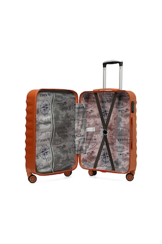 Lumberjack Newyork -b Abs 5pr Kiremit Unisex Büyük Boy Valiz 000000000102042700 Kırmızı