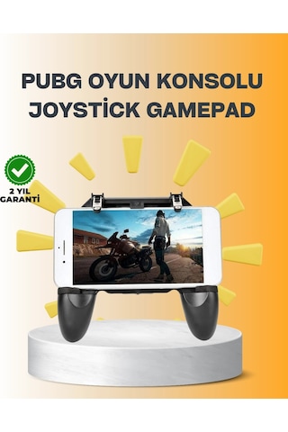 Ceylan Adam Joystick Ve Parmak Tetikleyicili Mobil Oyun Gamepad Tutucu