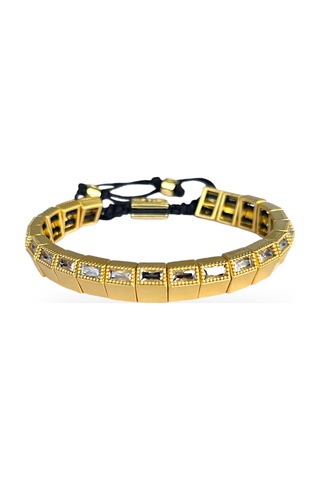 Asimetrik Jj Çelik Bileklik Gold - Çelik