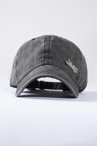 Perlotus Jeep Metal Logolu Siyah Eskitme Erkek Beyzbol Şapka