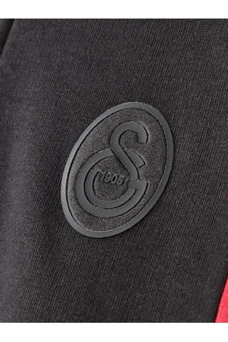 Gsstore Galatasaray Erkek Yarım Zip Hoodie E252116 Siyah