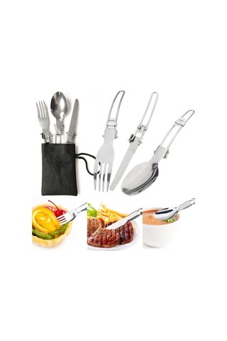 Createtech Tencere Seti: Paslanmaz Katlanır Kamp Ocağı, Renkli Piknik Keyfi - Skycity Cx Çok Renkli