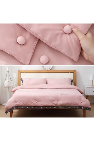 Ams Net 4 Adet Mantar Model Yorgan Kılıfı Ve Çarşaf Tutucu Sabitleyici Çok Renkli