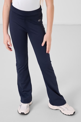 Tommylife İndigo Esnek Standart Fit Basic Performans İspanyol Paça Kız Çocuk Tayt - 75193 Indigo