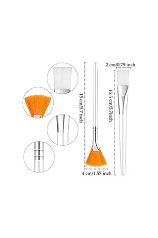 Youtek 20'li Profesyonel Fırça Seti - 8 Yelpaze Ve 12 Düz Uçlu Makyaj Fırçası