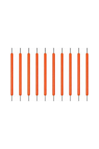 3 Volt 38mm Kırmızı Led Filament Retro Tungsten Görünümlü Dekoratif Filament 10 Adet