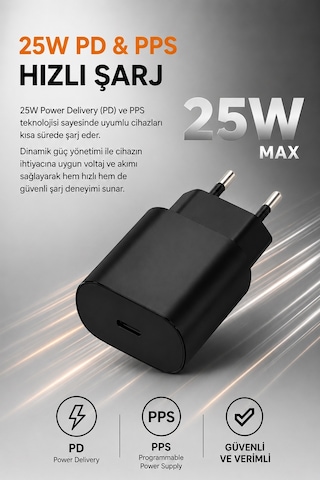 Dexim 25w Usb-c Pd Hızlı Şarj Cihazı