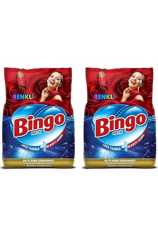 Bingo Matik Toz Çamaşır Deterjanı Renkli 4 Kg X 2 Adet