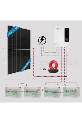 4.2 Kw Hazır Solar Paket Tak Kullan Kolay Kurulum 2.4kw Saatlik