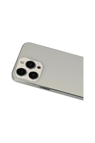 Newface Apple iPhone Uyumlu 13 Pro Max Rainbow Kamera Lens Koruma Cam Glblseme - 71 - Beyaz
