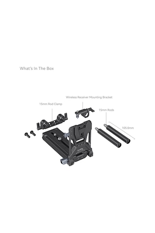 Smallrig 4323 Sony Fx6 Canon C70 Sinema Kameraları İçin V-mount Pil Montaj Plakası Kiti